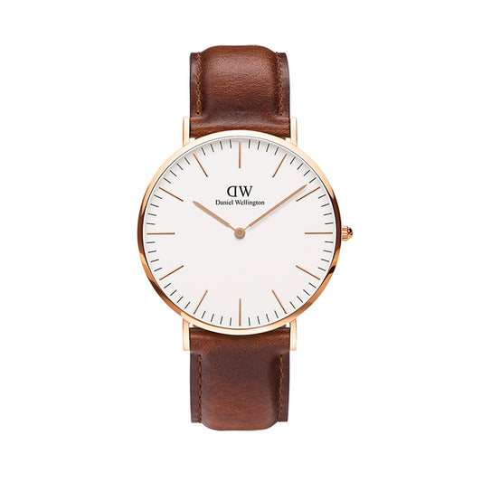 Classic 40mm St Mawes - Rose Gold & White Watch