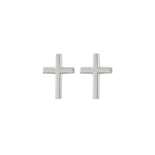 Spirit Cross Studs Steel Stud Earrings