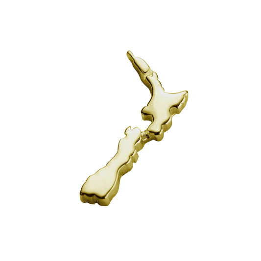 Gold NZ Map - Aotearoa