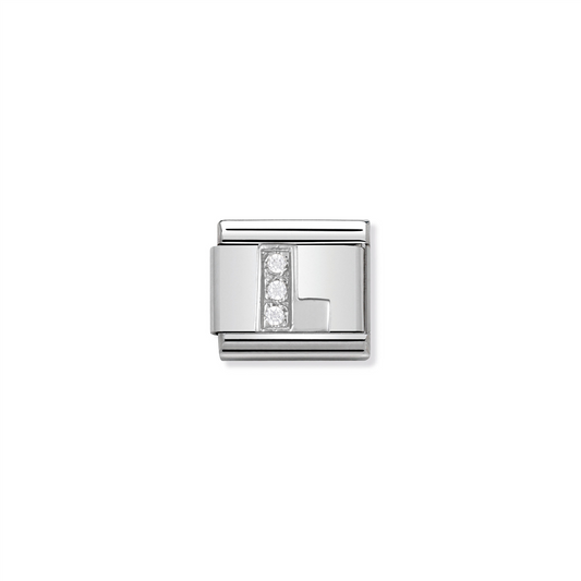 Composable Classic Link 330301/12 Letter L in Silver & Stones
