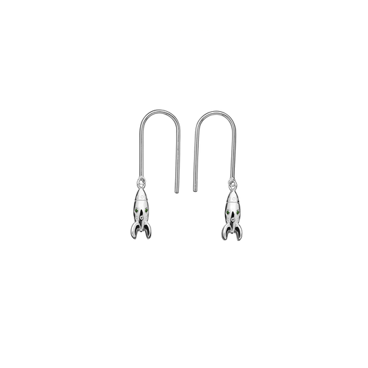 Sterling Silver Mini Rocket Earrings