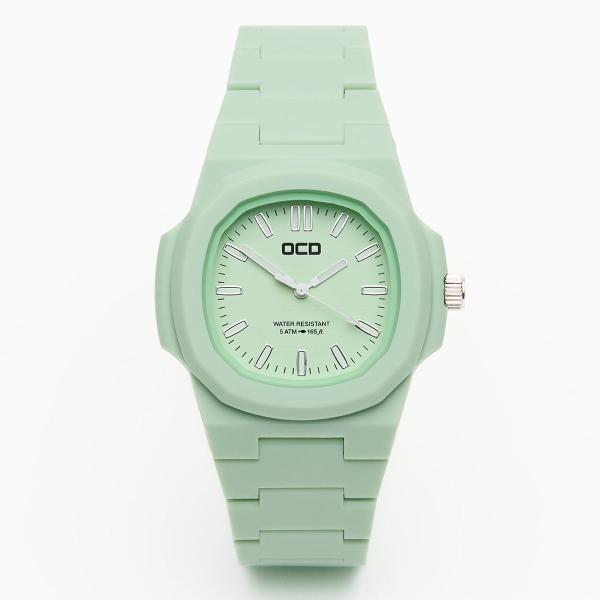Green Unisex Fashion Bright Colour Pop Watch