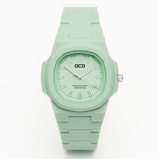 Green Unisex Fashion Bright Colour Pop Watch