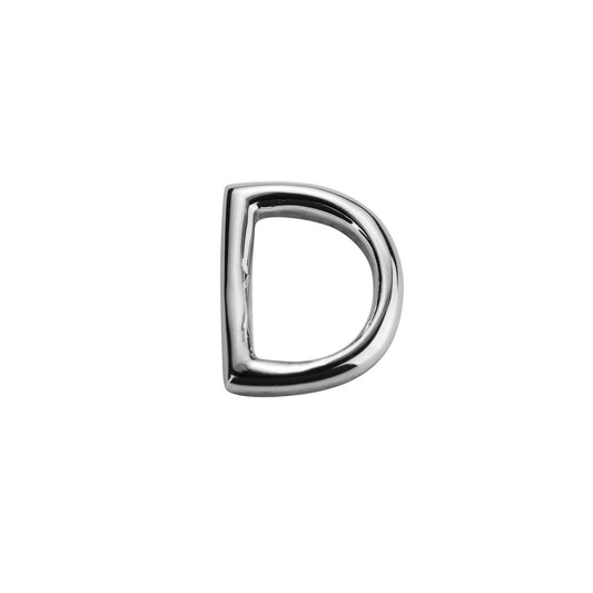 Silver Letter D