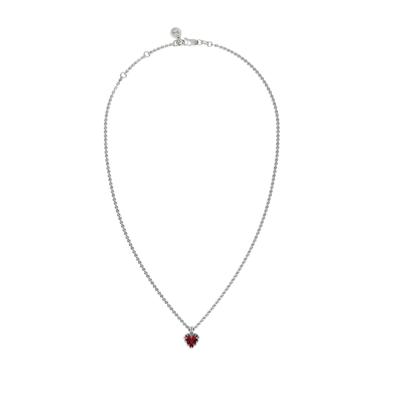Mini Love Claw Necklace Garnet