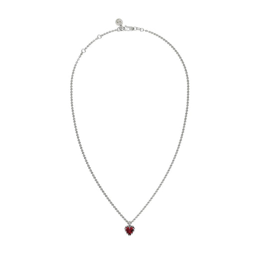 Mini Love Claw Necklace Garnet