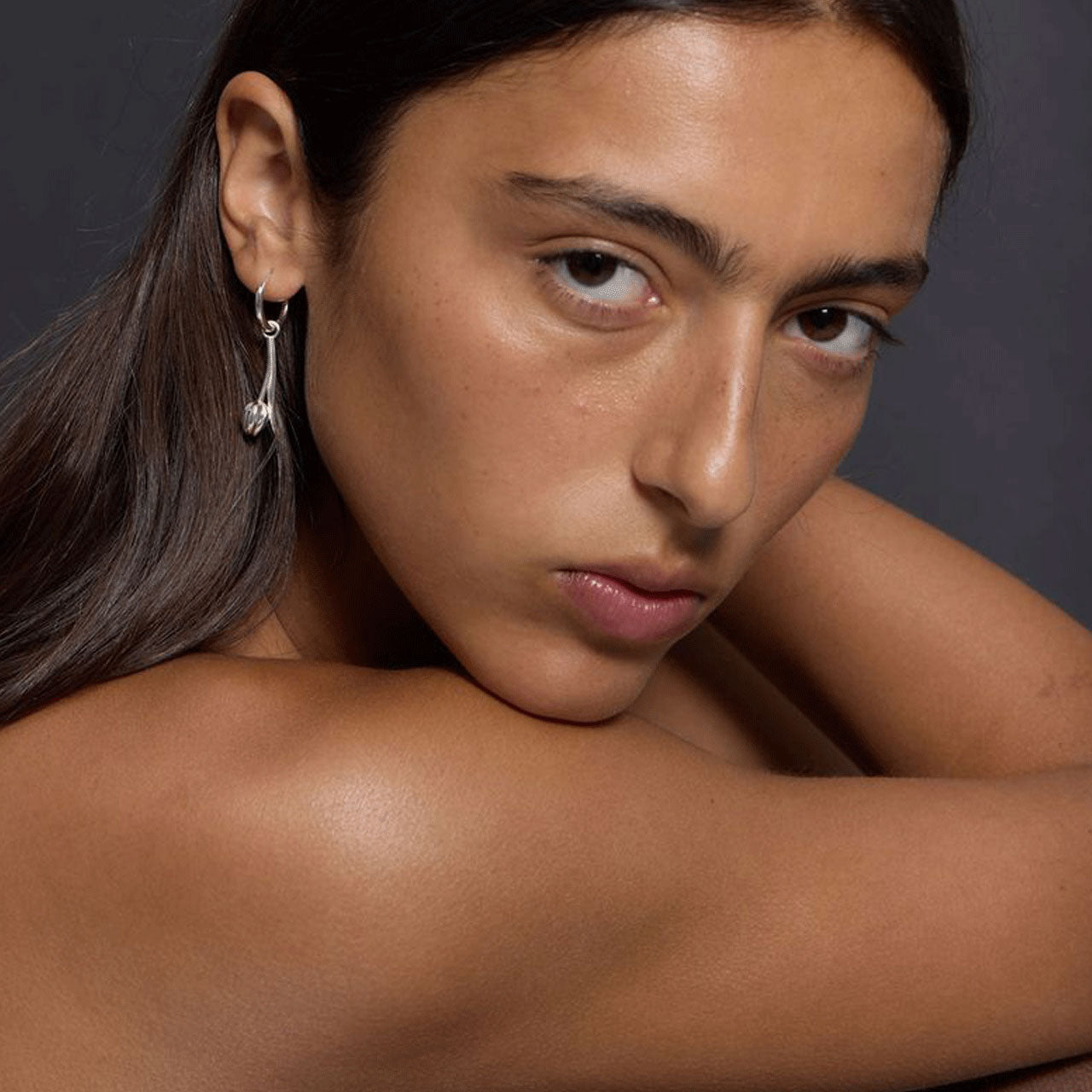 Sterling Silver Tulip Earrings