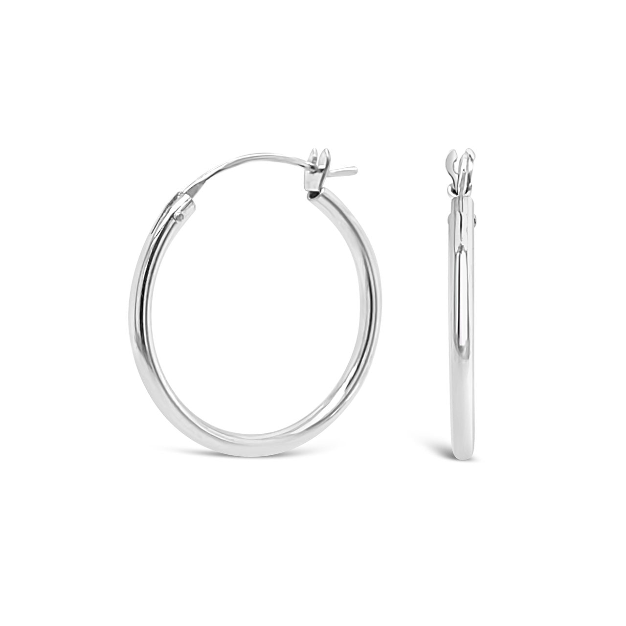 Sterling Silver 21mm Creole Hoop Earrings