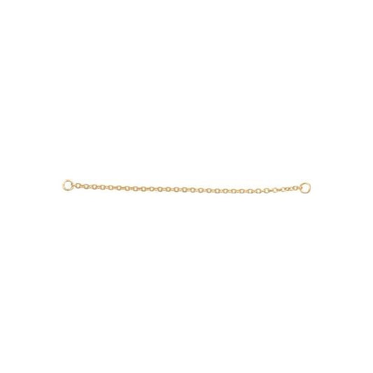 9k Yellow Gold RCA40 6.5cm Safety Chain