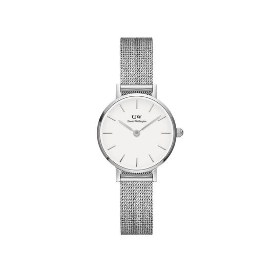 Petite 24mm Pressed Sterling - Silver & White Watch