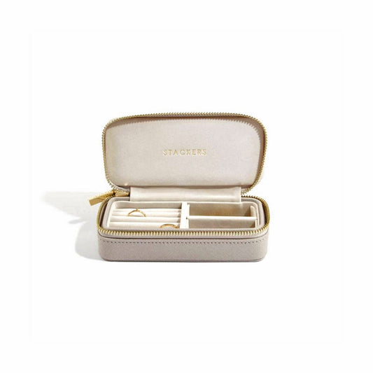 Taupe Medium Travel Jewellery Box