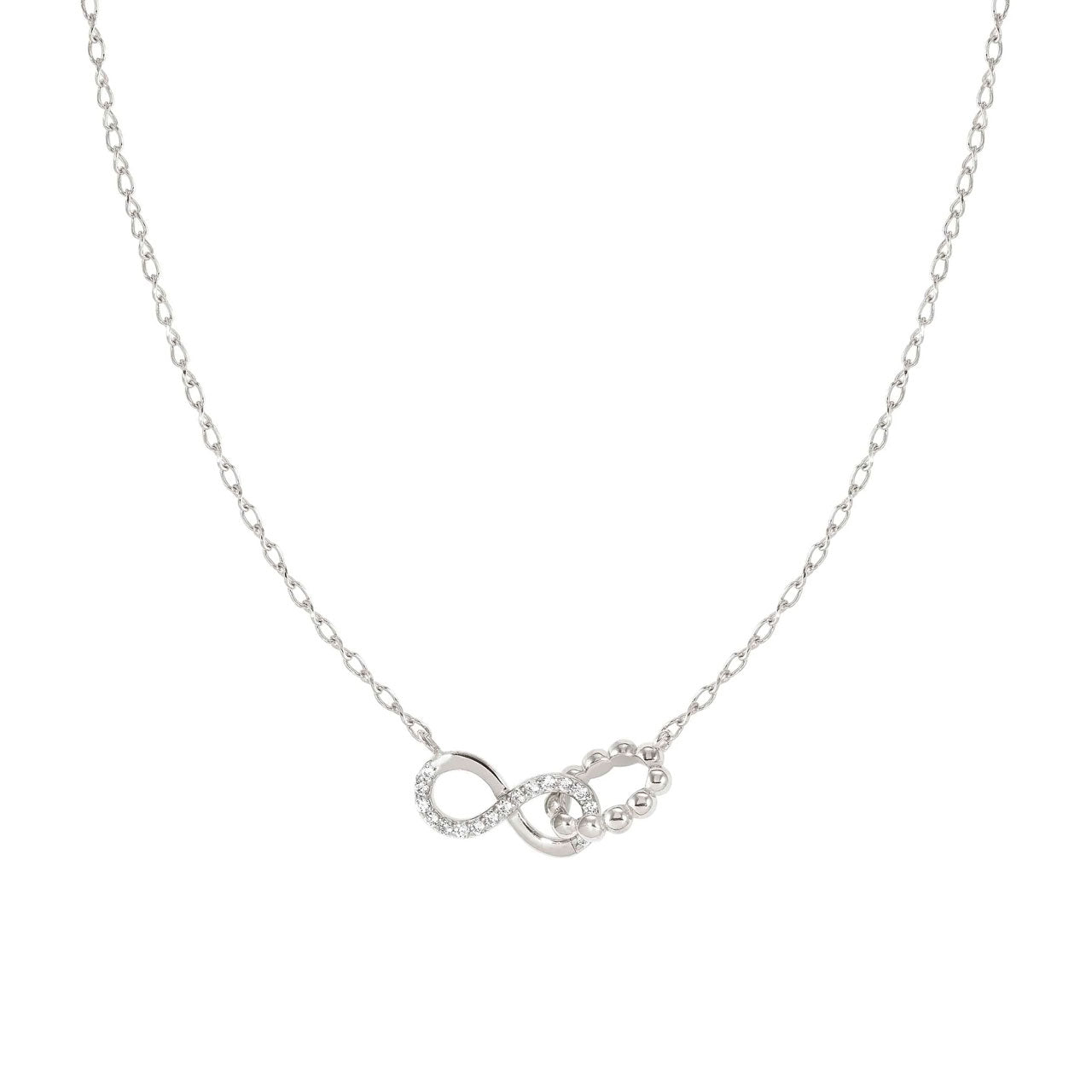 Lovecloud Necklace Silver With Cz 240504/006 Infinity