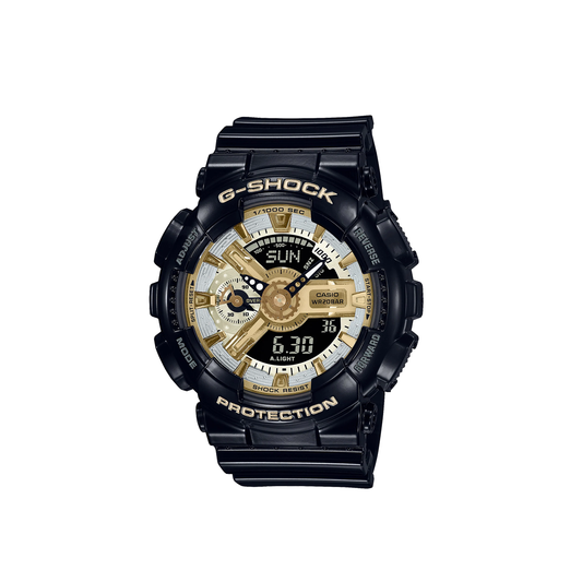 G-Shock Womens Series Duo - Mid Size - Black / Gold / White - GMAS110GB-1A