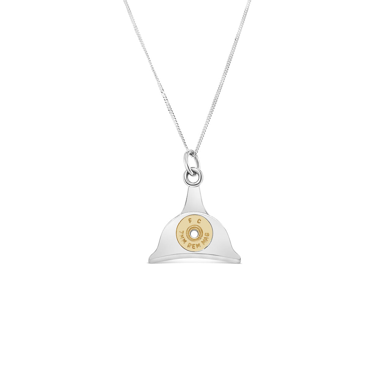 Sterling Silver Brass Bullet Insert Shepherds Whistle Necklace