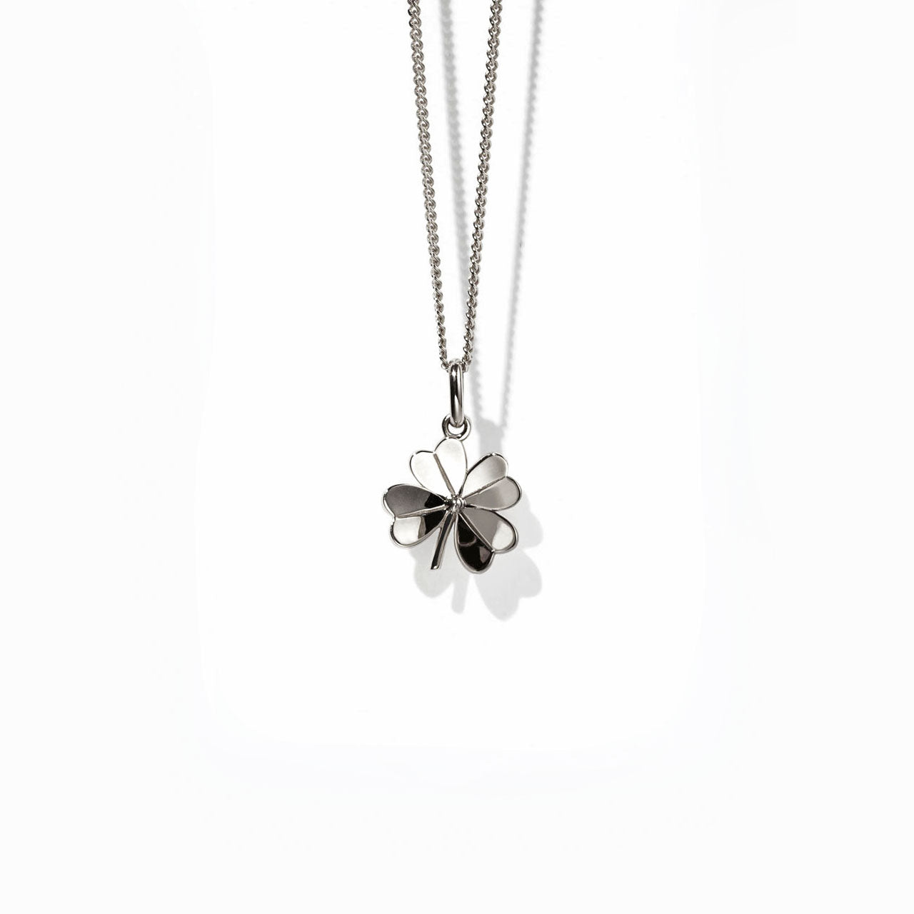 Sterling Silver Lucky Clover Charm Necklace