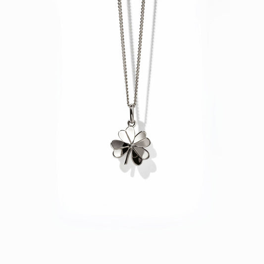 Sterling Silver Lucky Clover Charm Necklace