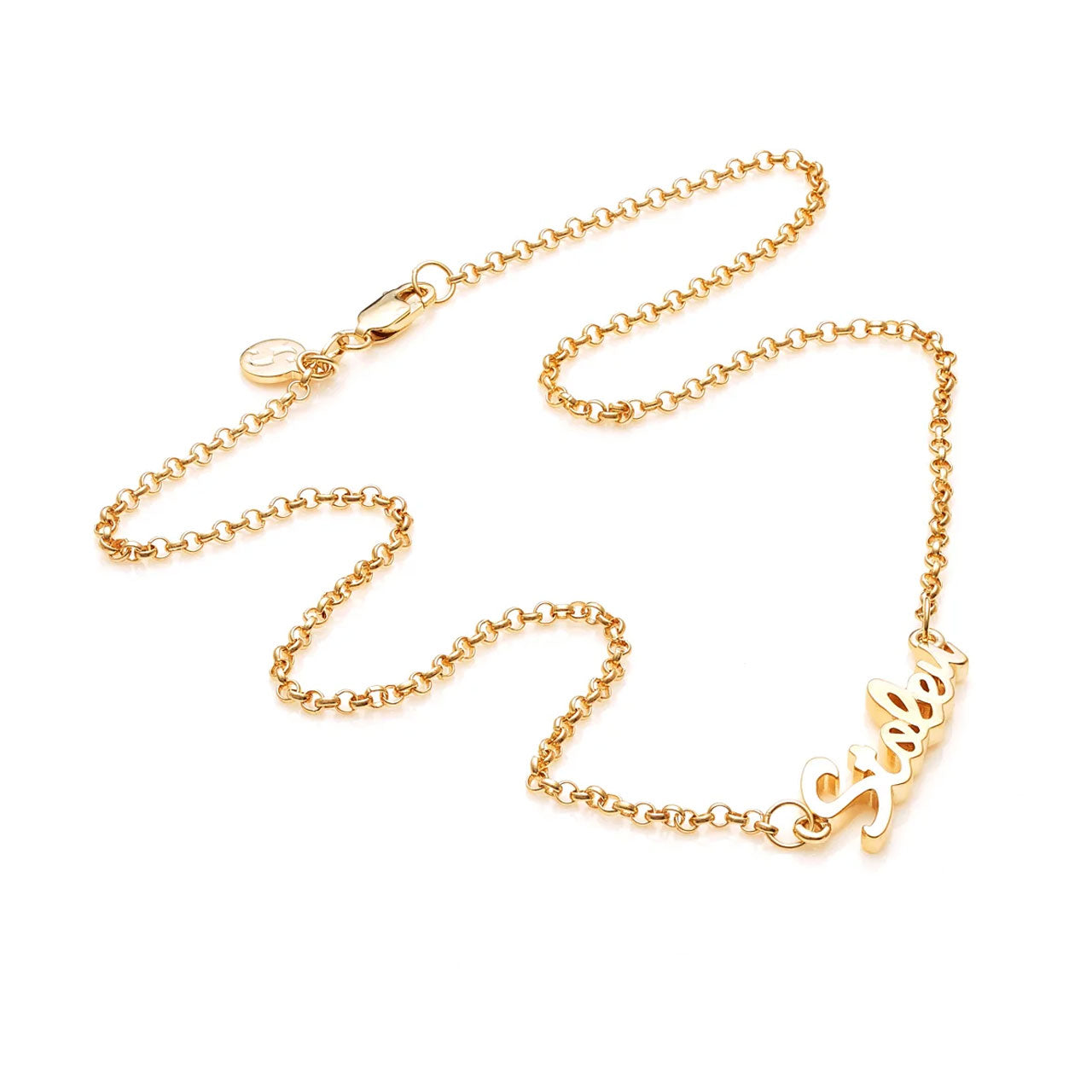 Stolen Script Necklace - Gold Plated