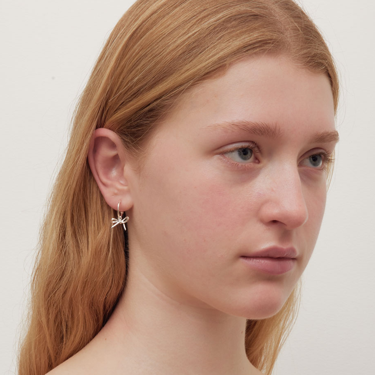 Sterling Silver Bow Signature Hoops