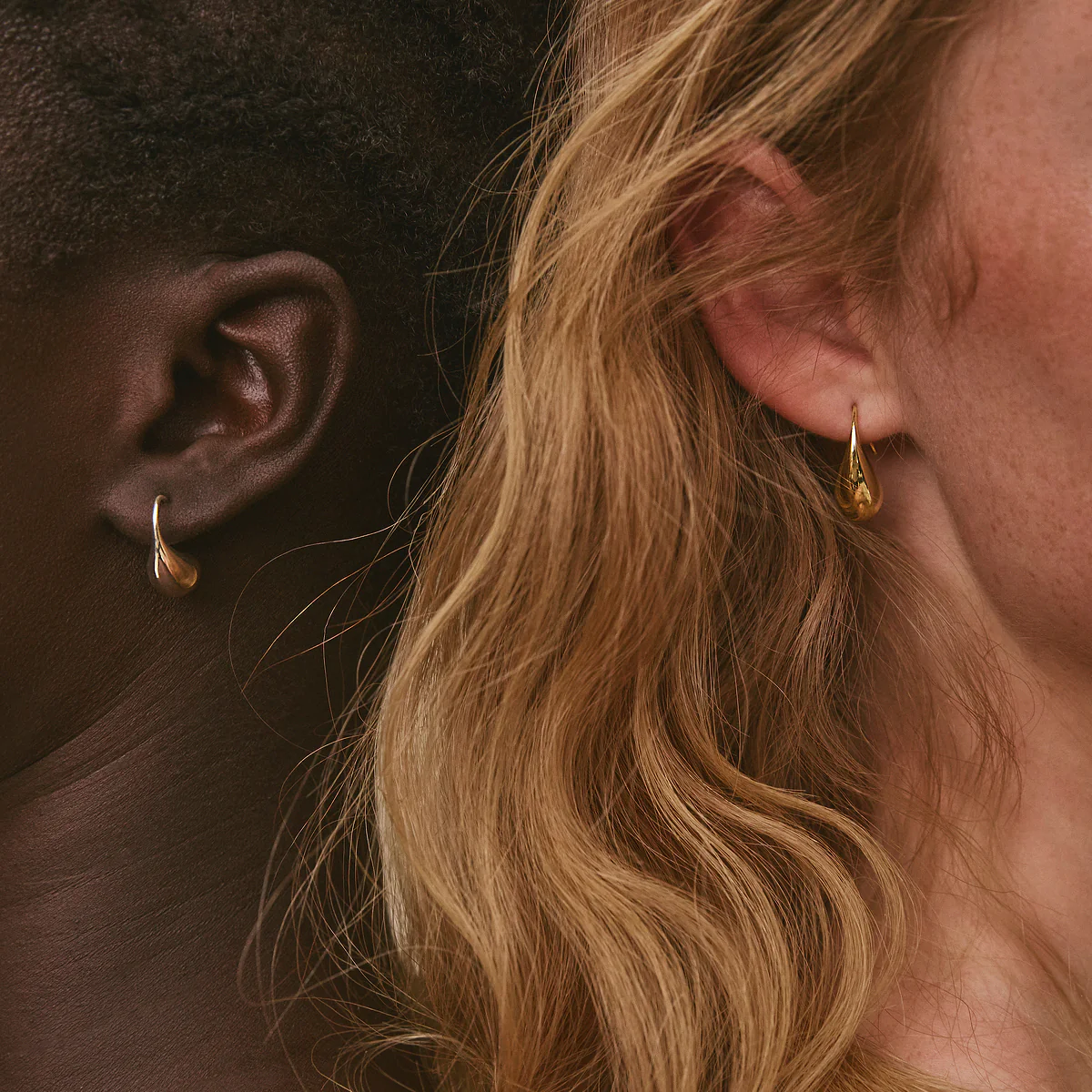 Eau Earrings - Gold Plated