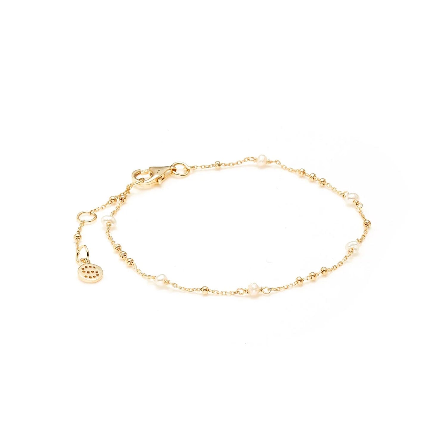 Dotty Bracelet Pearl + Gold