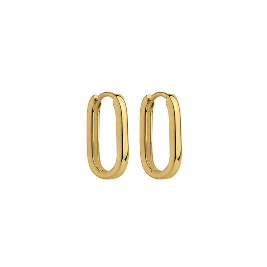 Sterling Silver 2x16mm Huggies