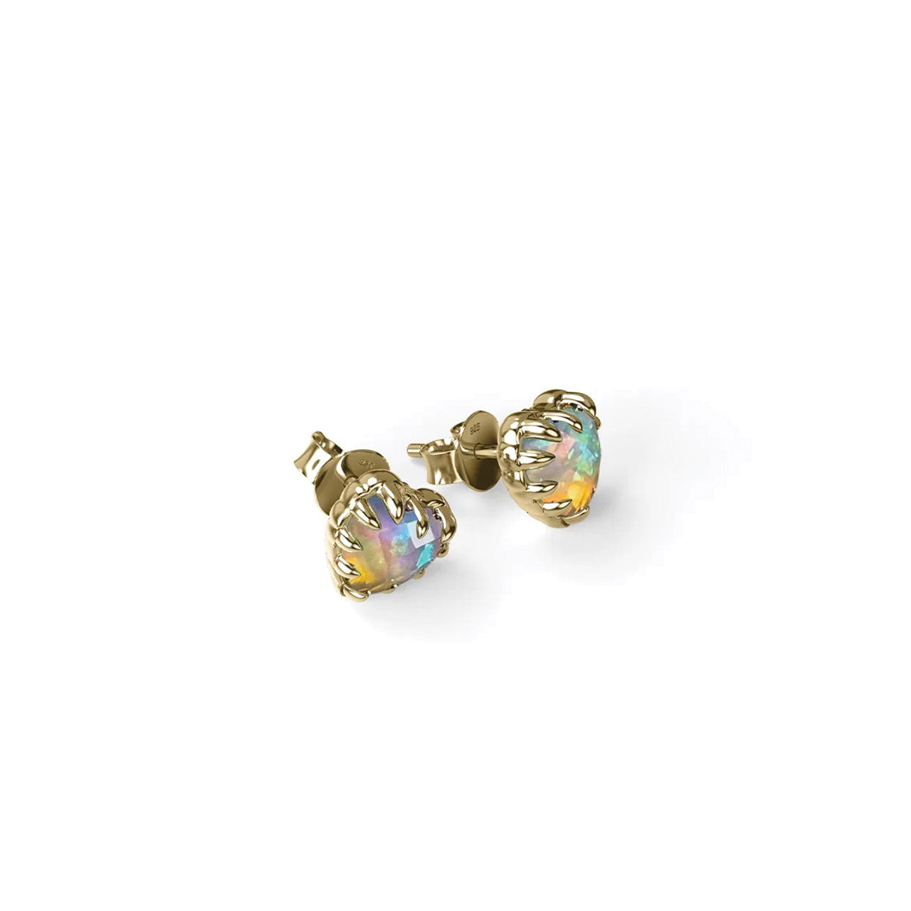 Love Claw Earrings Bello Opal - Gold Plated