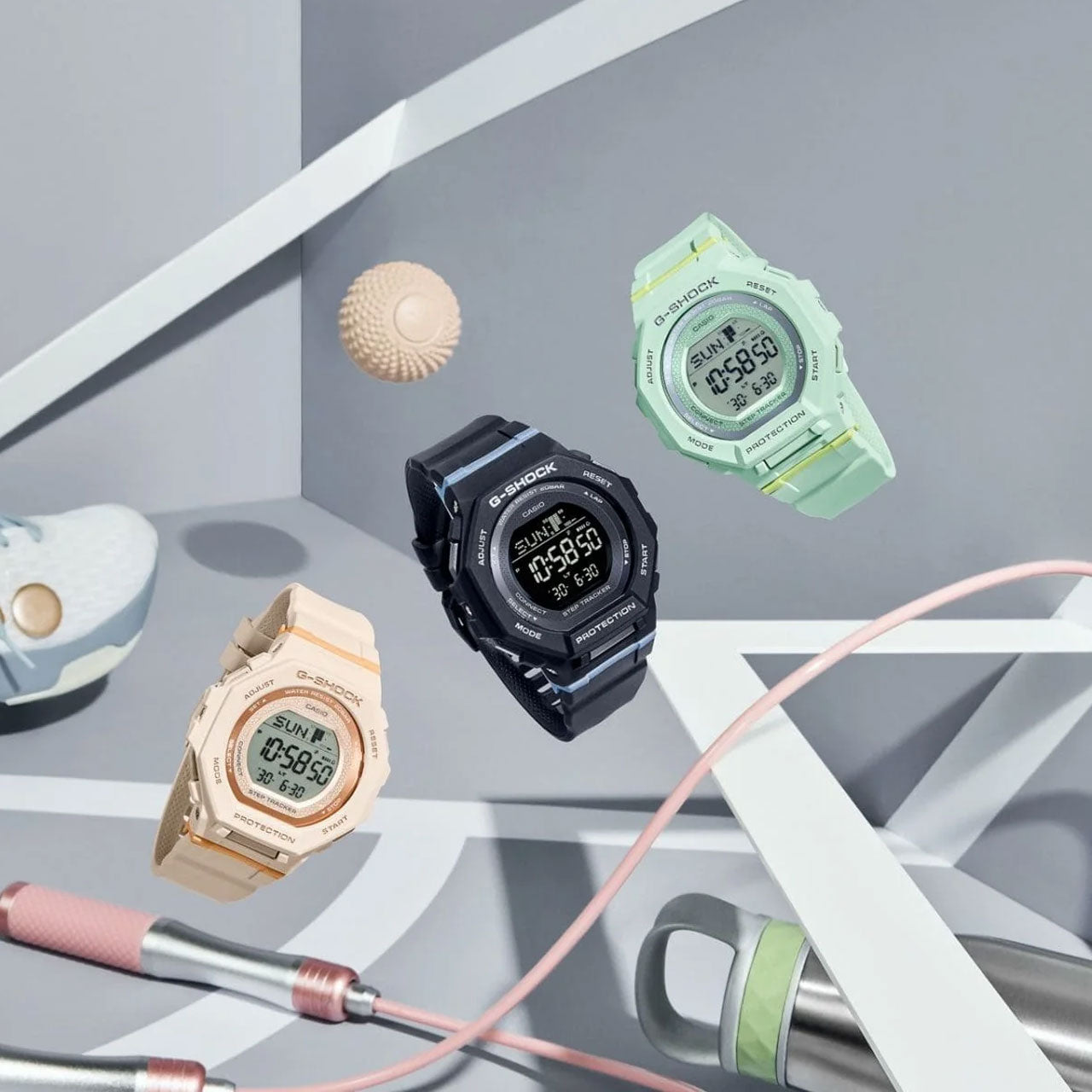 G-Shock - Green G-Squad - GMDB300-3D