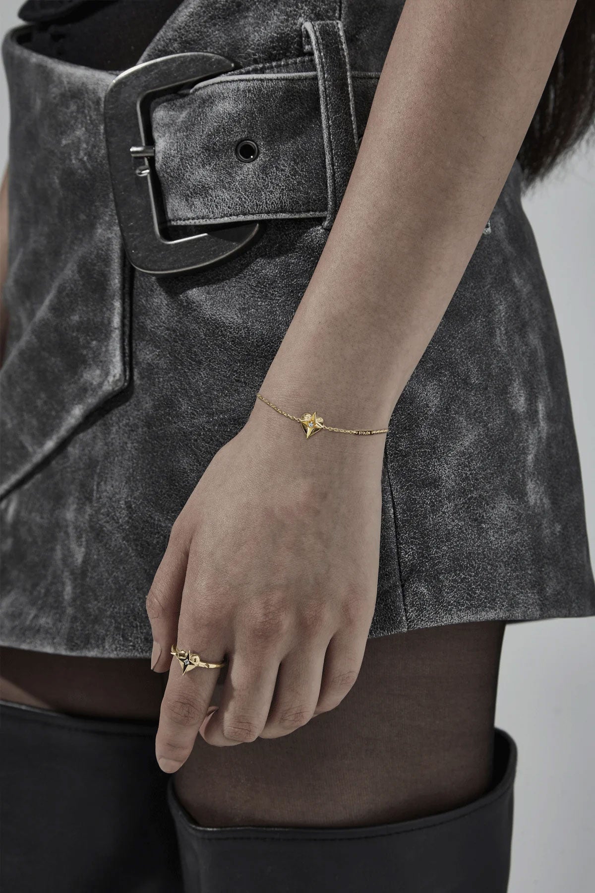 Celestial Heart Bracelet - Gold Plated