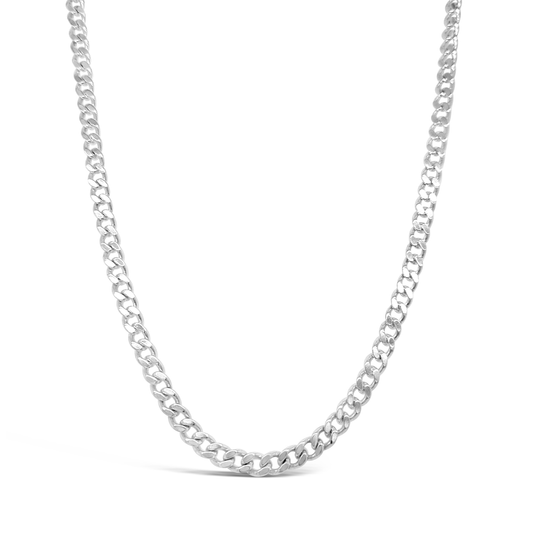 50cm Sterling Silver CD120 Diamond Cut Curb Chain