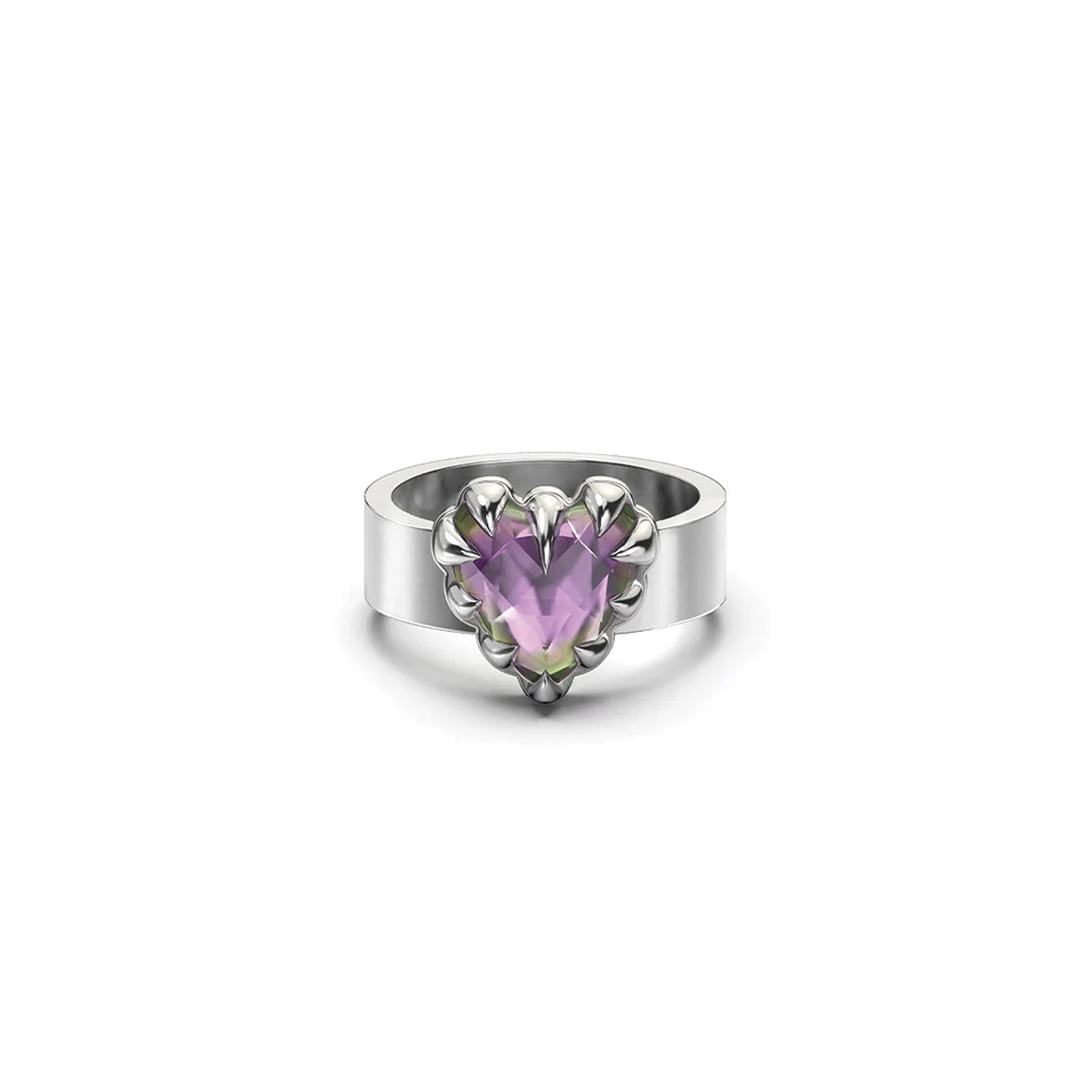 Love Claw Ring Mystic Quartz