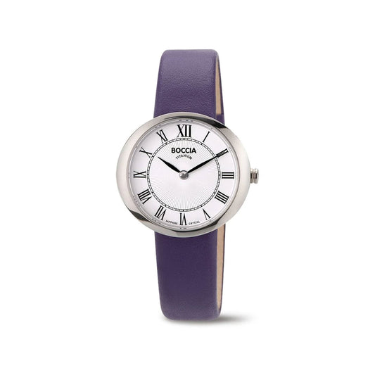 Boccia - Womens Purple Strap Titanium Dress Watch - 3344-02