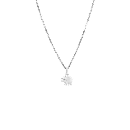 Sterling Silver Matt Finish Little Sheep Pendant