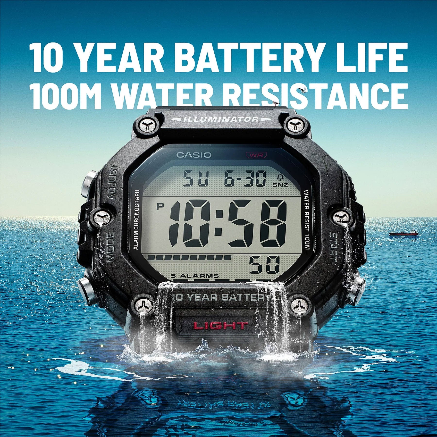 Casio Mens Digital Watch - AE1600H-1A
