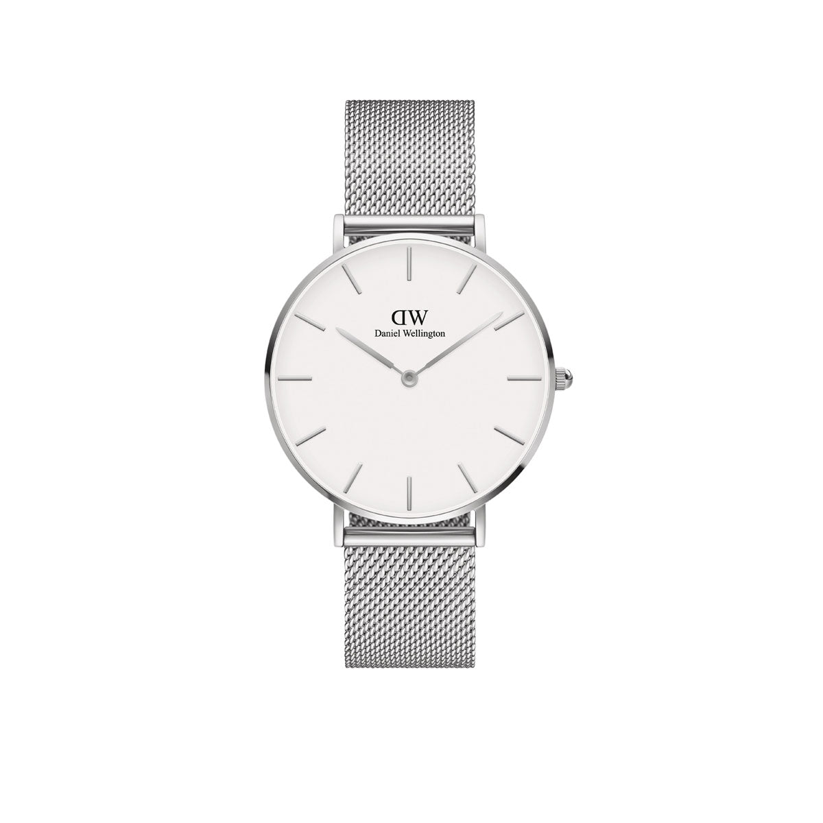 Petite 36mm Sterling - Silver & White Watch