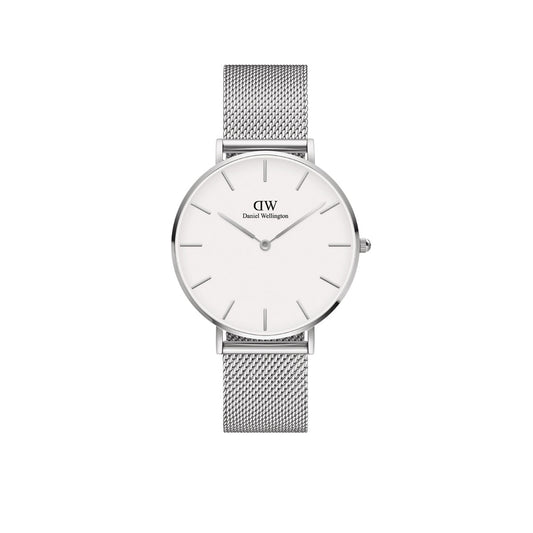 Petite 36mm Sterling - Silver & White Watch