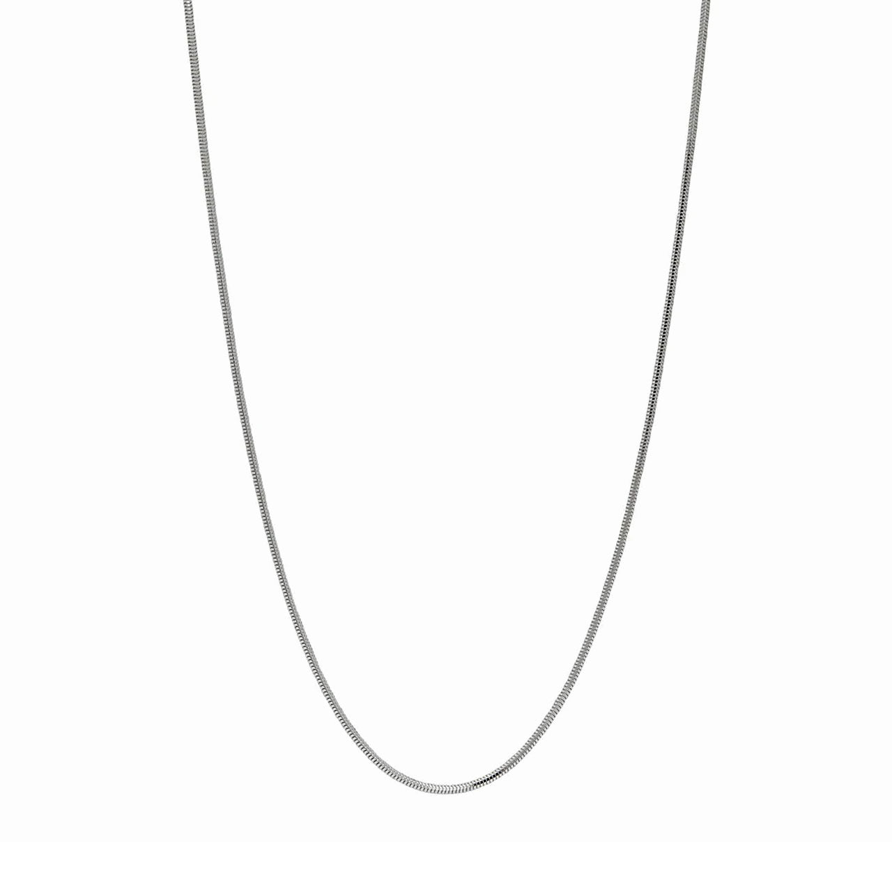 Sterling Silver 80cm Diamond Cut Snake Chain