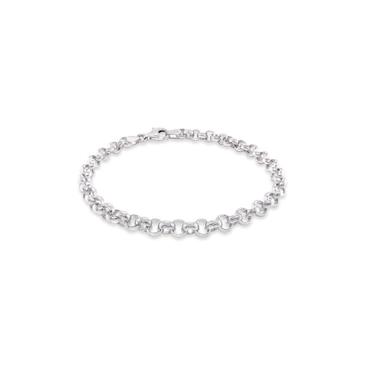 Sterling Silver Round Belcher Bracelet