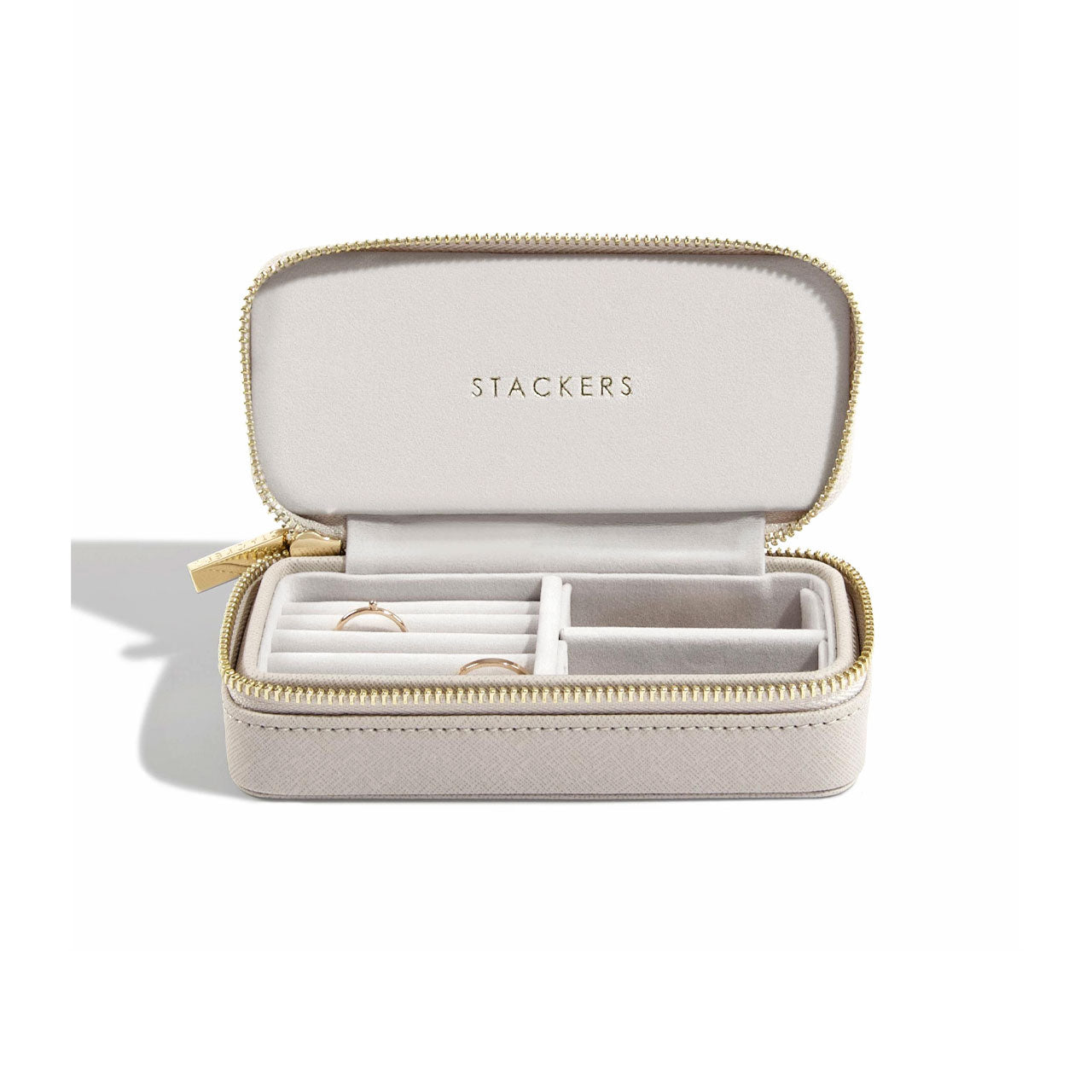 Taupe Medium Travel Jewellery Box
