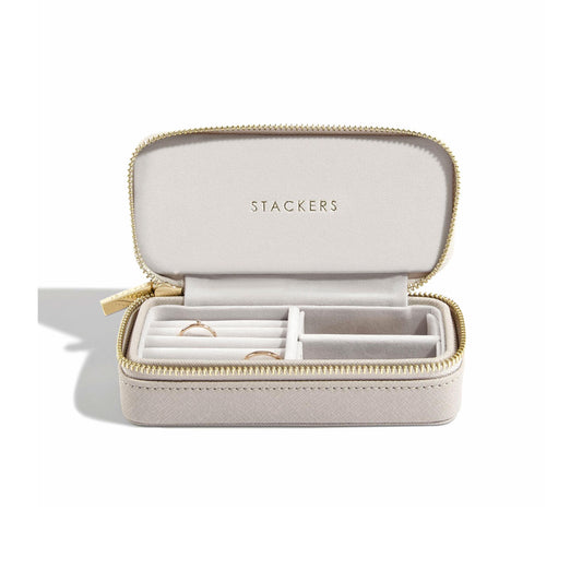 Taupe Medium Travel Jewellery Box