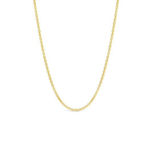 45cm 9k Yellow Gold 2mm Trace Chain