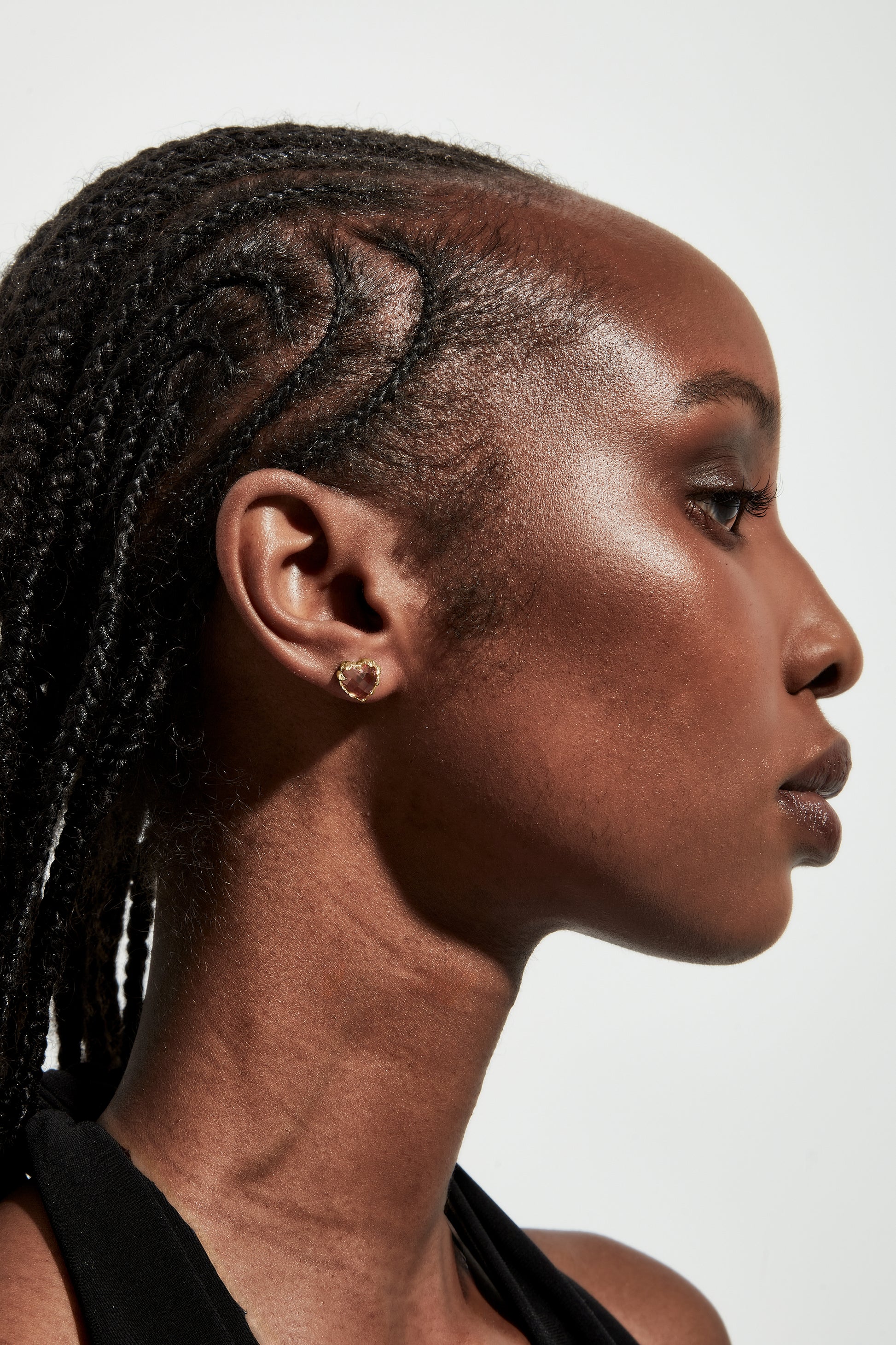 Love Claw Earrings Citrine - Gold Plated