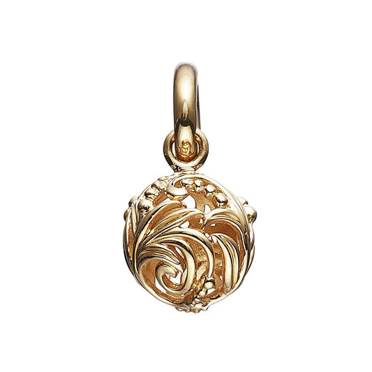 Baroque Globe Drop Gold Plated Charm