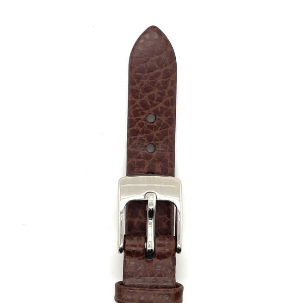 Dakota - 12mm Brown Leather Medium Watch Strap