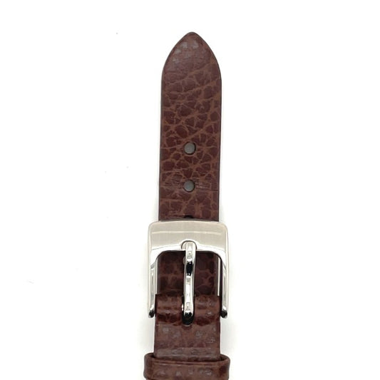 Dakota - 12mm Brown Leather Medium Watch Strap