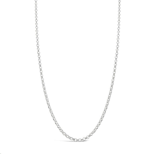 60cm Sterling Silver Round Belcher Chain