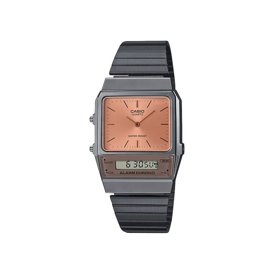 Steel Vintage Duo Watch - AQ800ECGG-4A