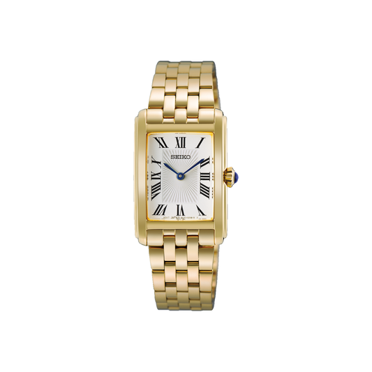 Seiko - HGG001P Ladies Gold Plated Rectangular Daywear Watch