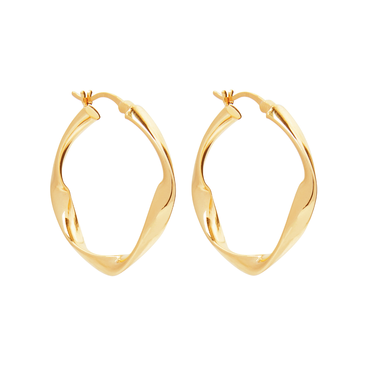 Garden of Eden Gold Hoop Earrings