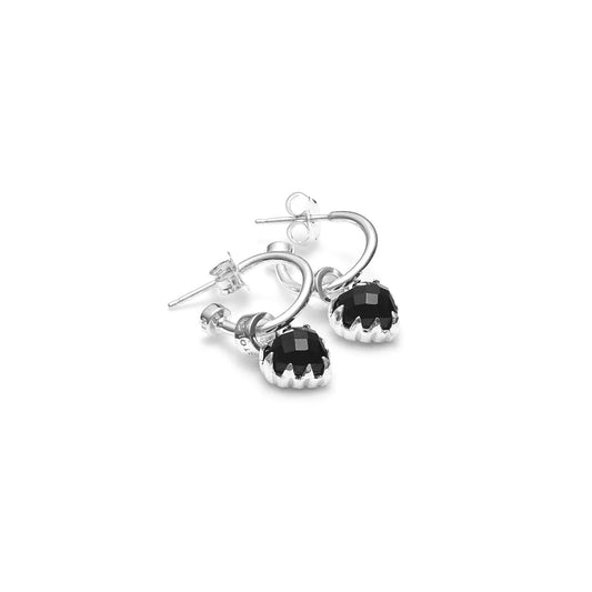 Love Anchor Earrings - Onyx