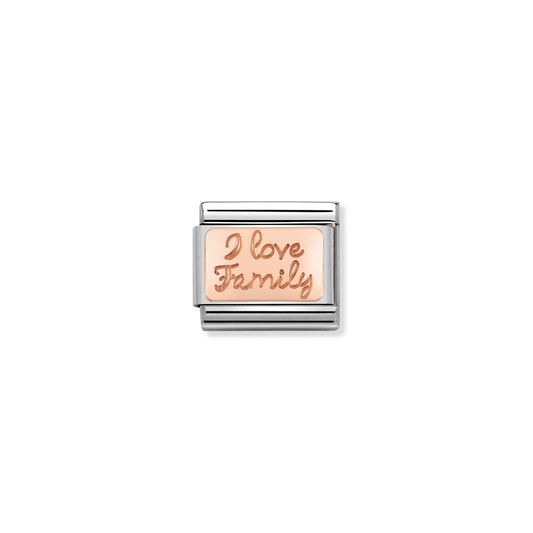 Composable Classic Link 430101/41 Rose Gold Link I Love Family